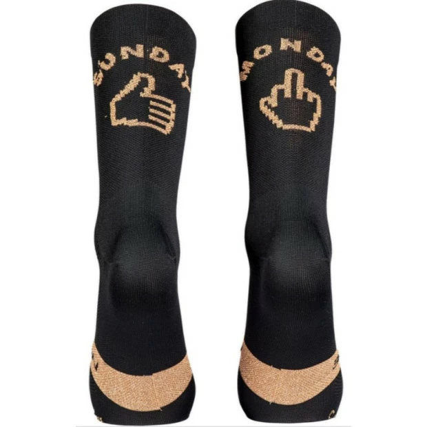 Chaussettes Northwave Sunday Monday Noir/Or 2 Chaussettes Northwave Sunday Monday Noir/Or – Image 2