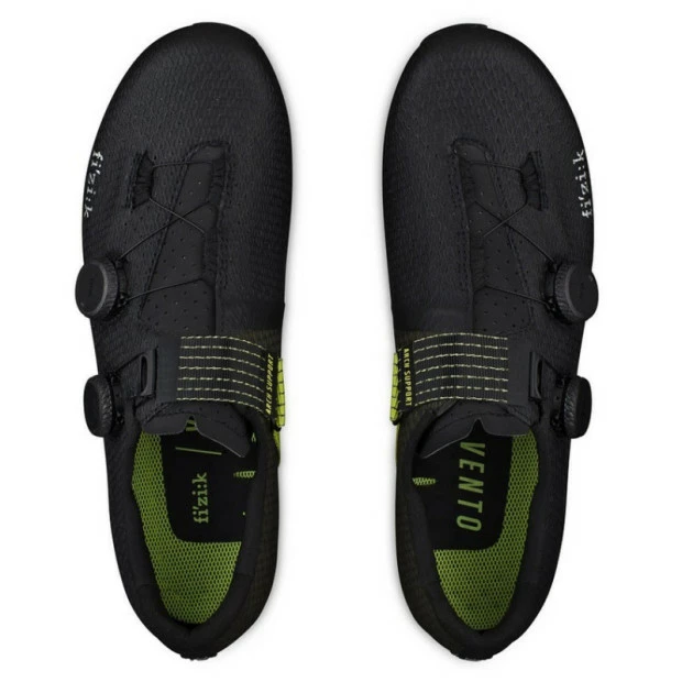 Chaussures Route Fizik Vento Stabilita Carbon Noir/Jaune 2 Chaussures Route Fizik Vento Stabilita Carbon Noir/Jaune – Image 2