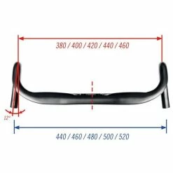 Cintre Gravel FSA Adventure 31,8mm Noir/Blanc -Vélos Soldes cintre gravel fsa adventure 318mm noir blanc 2