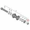 Contre-Ecrou Droit Pour Axe De Moyeu Avant Shimano 105 HB-R7070