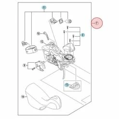 Corps De Manette Shimano Ultegra ST-6703 - Gauche