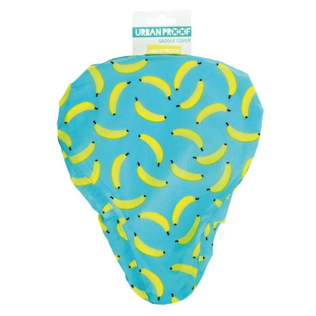 Couvre-selle Universel Urban Proof - Bleu / Motifs Bananes 1 Couvre-selle Universel Urban Proof - Bleu / Motifs Bananes