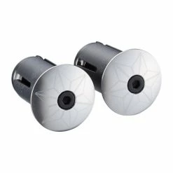 Embout De Guidon Supacaz Star Plugz Anodized - Chrome