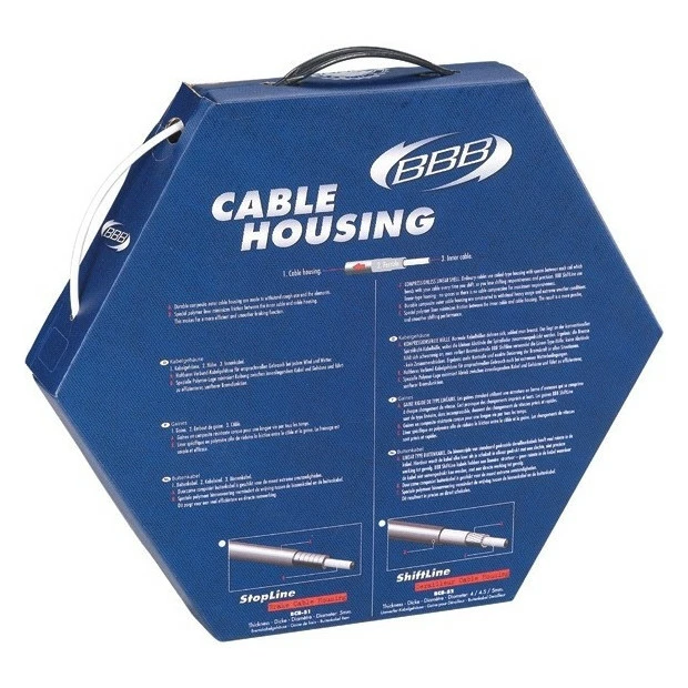 Gaine De Dérailleur Téflonnée BBB ShiftLine BCB-52 4mm Blanc X1m 1 Gaine De Dérailleur Téflonnée BBB ShiftLine BCB-52 4mm Blanc X1m