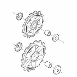 Galets De Dérailleur Shimano Altus RD-M310