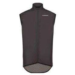 Gilet Coupe-Vent Sans Manches Look Light Noir