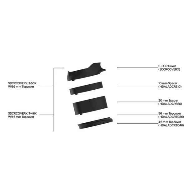 Deda-elementi Kit D'Entretoises De Jeu De Direction Deda Elementi S-DCR 56mm 2 Deda-elementi Kit D'Entretoises De Jeu De Direction Deda Elementi S-DCR 56mm – Image 2