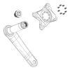 Kit De Vis De Manivelle SRAM M18/M30 Auto-Amovibles