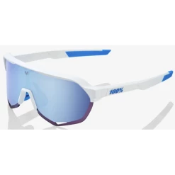 Lunettes 100% S2 Blanc Team Movistar / Verres Miroir HiPER Blue Multicouche