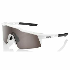 Lunettes 100% Speedcraft Blanc Mat / Verres Miroir HiPER Argent