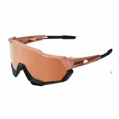 Lunettes 100% Speedtrap Noir Or Chromé / Verre HiPER Cuivre