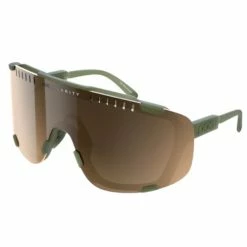 Lunettes De Soleil POC Devour Vert Translucide/Verres Mirror Brun/Argent
