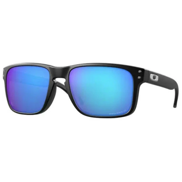 Lunettes Oakley Holbrook Noir Mat - Verres Prizm Saphhire Polarisé 1 Lunettes Oakley Holbrook Noir Mat - Verres Prizm Saphhire Polarisé
