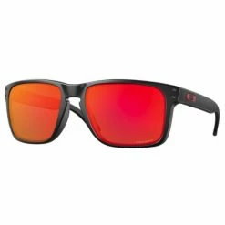 Lunettes Oakley Holbrook XL Noir Mat - Verres Prizm Ruby