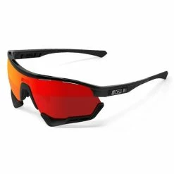 Lunettes Scicon Aerotech Noires Verres SCN-PP Rouges Multi-Reflets