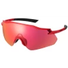 Lunettes Shimano Equinox 4 Rouge Métallique Verres Road