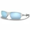 Lunettes Vélo Oakley Flak XS Polished White - Prizm Deep Water Polarized