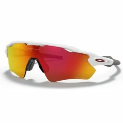 Lunettes Vélo Oakley Radar EV Path Blanc Poli - Prizm Ruby