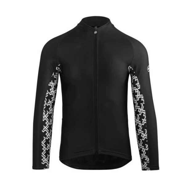 Maillot Manches Longues Assos MILLE GT Spring/Fall - Noir/Blanc 1 Maillot Manches Longues Assos MILLE GT Spring/Fall - Noir/Blanc