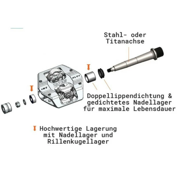 Pédales Automatiques Tatze Mc-Fly Axe Titane 6 Pédales Automatiques Tatze Mc-Fly Axe Titane – Image 6