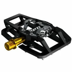 Pédales Automatiques Tatze Two Face Axe Titane -Vélos Soldes pedales automatiques tatze two face axe titane 2