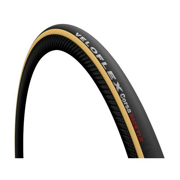 Pneu Route Veloflex Corsa Race TLR Souple 700x25C Noir/Beige 1 Pneu Route Veloflex Corsa Race TLR Souple 700x25C Noir/Beige