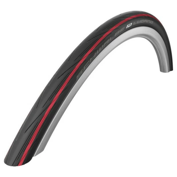 Pneu Schwalbe Lugano HS471 28' - Rigide 25-622 - Rouge/Blanc/Bleu/Jaune 1 Pneu Schwalbe Lugano HS471 28' - Rigide 25-622 - Rouge/Blanc/Bleu/Jaune