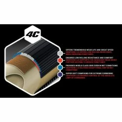 Pneu Vittoria Corsa Graphène 2.0 - 700x25C - Noir/Beige -Vélos Soldes pneu vittoria corsa graphene 20 700x25c noir beige 3