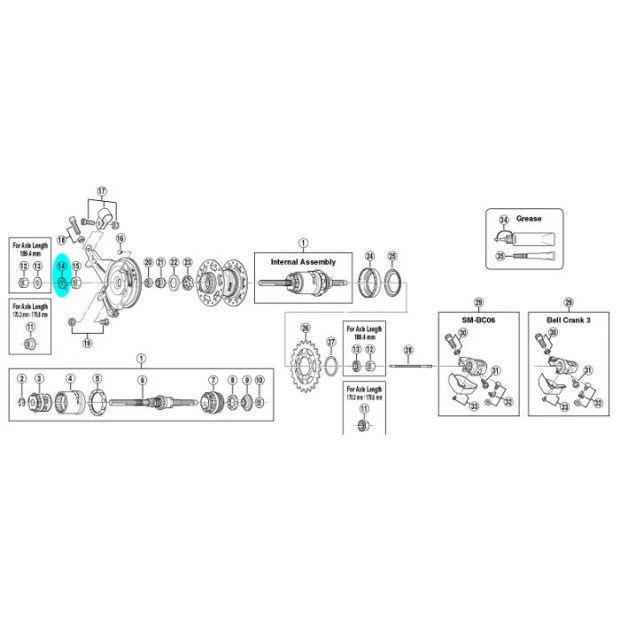 Rondelle Orientée Jaune Shimano Y33Z20200 Pour Moyeu SG-3C40 1 Rondelle Orientée Jaune Shimano Y33Z20200 Pour Moyeu SG-3C40