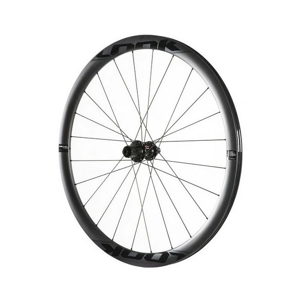 Roue Arrière Route Carbone Look R38D Disque 700C Shimano 11V 1 Roue Arrière Route Carbone Look R38D Disque 700C Shimano 11V