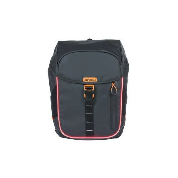 Sac à Dos Basil Miles Tarpaulin Nordlicht 17L Noir/Orange 2 Sac à Dos Basil Miles Tarpaulin Nordlicht 17L Noir/Orange – Image 2