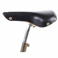 Selle Cuir Berthoud Aubisque - Noir - -Vélos Soldes selle cuir berthoud aubisque noir 1 2