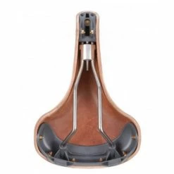 Selle Cuir Berthoud Aubisque - Noir - -Vélos Soldes selle cuir berthoud aubisque noir 1 4