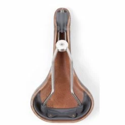 Selle Cuir Berthoud Soulor - Naturel -Vélos Soldes selle cuir berthoud soulor naturel 4