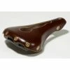 Selle En Cuir Gilles Berthoud Marie Blanque Ouverte - Brun