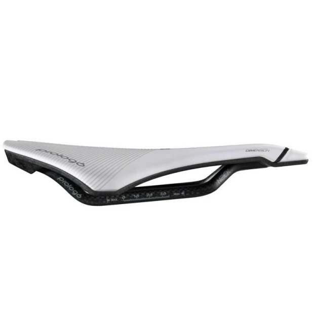 Selle Prologo Dimension 143 Nack 245x143 Mm Blanc/Noir 2 Selle Prologo Dimension 143 Nack 245x143 Mm Blanc/Noir – Image 2