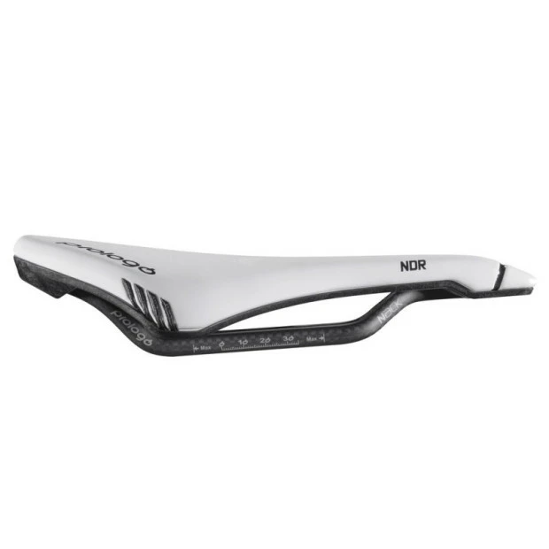 Selle Prologo Dimension NDR 143 Nack 245x143 Mm Blanc/Noir 2 Selle Prologo Dimension NDR 143 Nack 245x143 Mm Blanc/Noir – Image 2