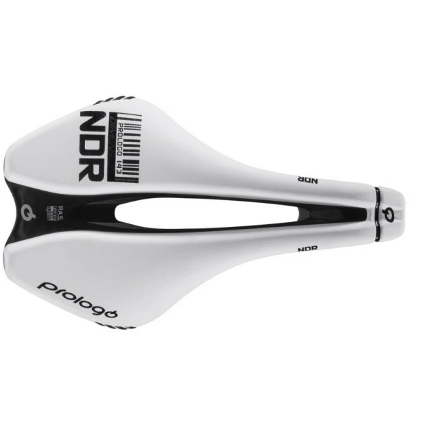 Selle Prologo Dimension NDR 143 Nack 245x143 Mm Blanc/Noir 1 Selle Prologo Dimension NDR 143 Nack 245x143 Mm Blanc/Noir