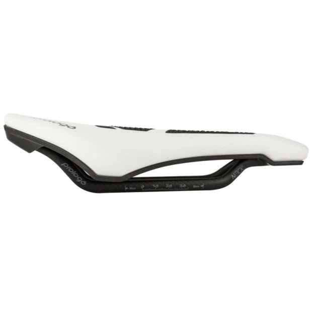 Selle Prologo Dimension Tri CPC Nack 245x143 Mm Blanc/Noir 2 Selle Prologo Dimension Tri CPC Nack 245x143 Mm Blanc/Noir – Image 2