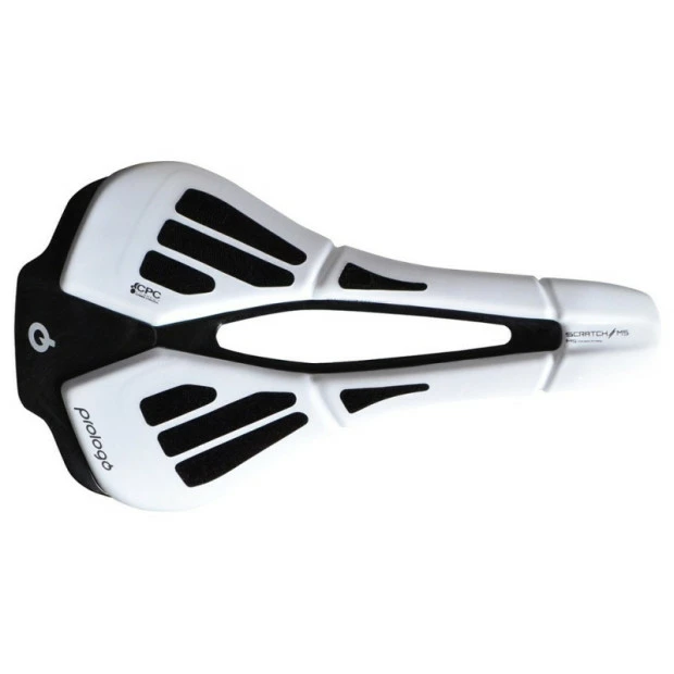 Selle Prologo Scratch M5 CPC PAS Tirox 250x140 Mm Blanc/Noir 1 Selle Prologo Scratch M5 CPC PAS Tirox 250x140 Mm Blanc/Noir