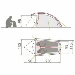 Tente Vaude Taurus 2P Buckeye -Vélos Soldes tente vaude taurus 2p buckeye 3