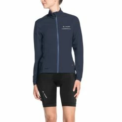 Veste De Pluie Femme Vaude Strone - Gris -Vélos Soldes veste de pluie femme vaude strone gris 2