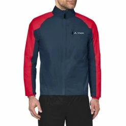 Veste De Pluie Vaude Men's Drop Jacket III Bleu Baltique/Rouge -Vélos Soldes veste de pluie vaude men s drop jacket iii bleu baltique rouge 2