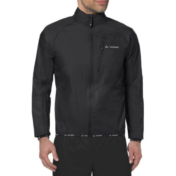 Veste De Pluie Vaude Men's Drop Jacket III Noir Uni 2 Veste De Pluie Vaude Men's Drop Jacket III Noir Uni – Image 2