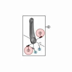 Vis De Manivelle Gauche Shimano Tiagra FC-M617/FC-M8100