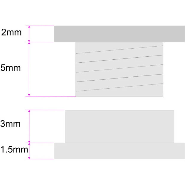 Vis+écrou Pilo Pour Fixation De Patte De Derailleur 2 Vis+écrou Pilo Pour Fixation De Patte De Derailleur – Image 2